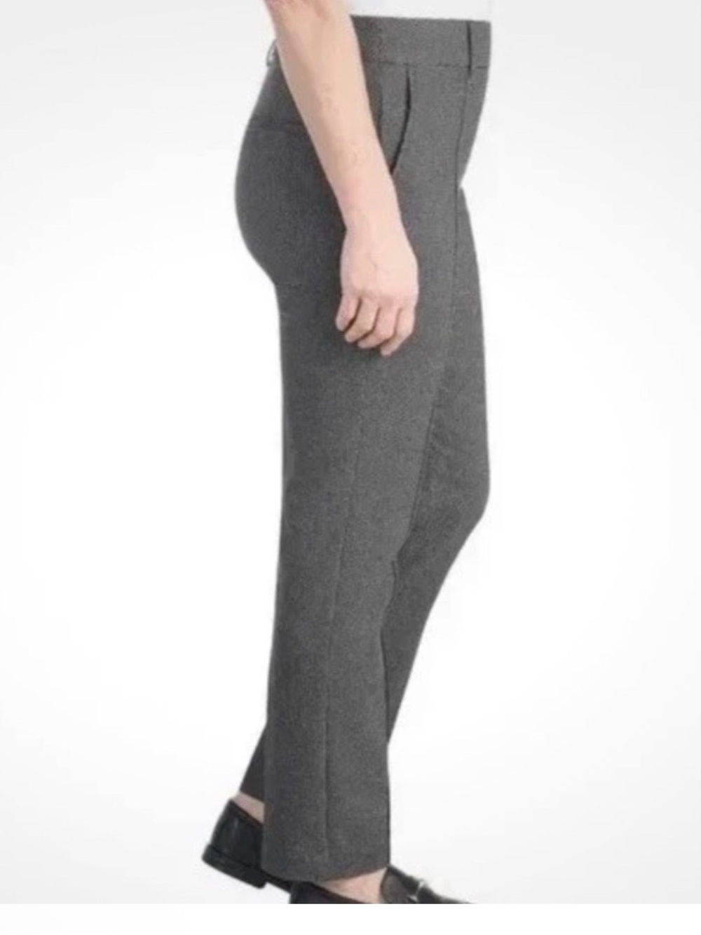 Hilary Radley Women's Pull-On Pintuck Straight Leg Pants Textured Grey - XXL - Picture 2 of 4